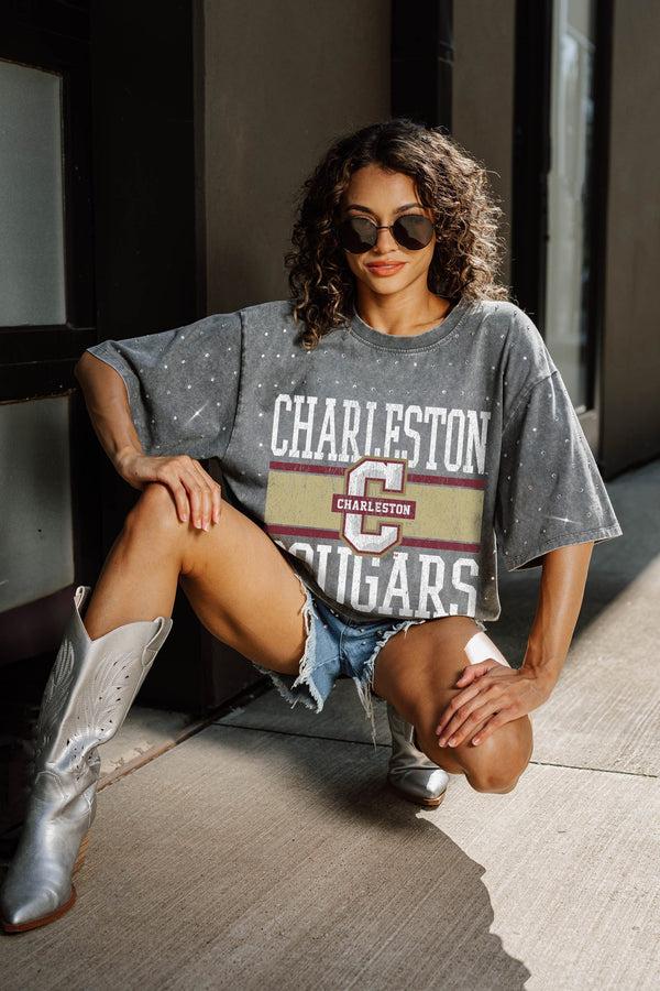 Gameday Couture CHARLESTON COUGARS On The Ball Mini Rhinestone Tee