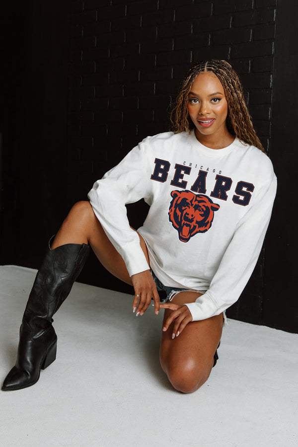 Gameday Couture CHICAGO BEARS Big Goals Oversized Long-Sleeve Tee