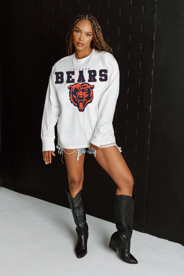 Gameday Couture CHICAGO BEARS Big Goals Oversized Long-Sleeve Tee