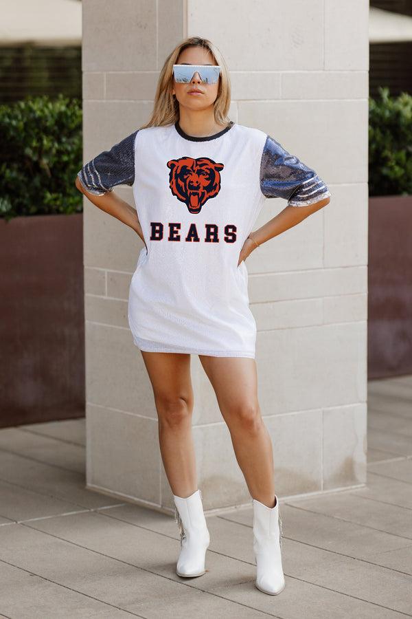 Gameday Couture CHICAGO BEARS Bling It Sequined Jersey Dress