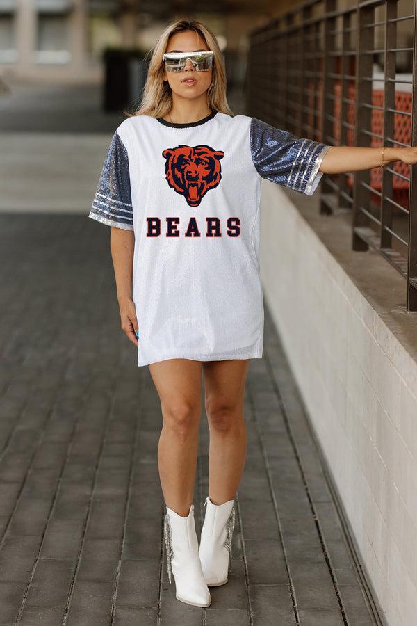 gameday couture CHICAGO BEARS Bling It Sequined Jersey Dress
