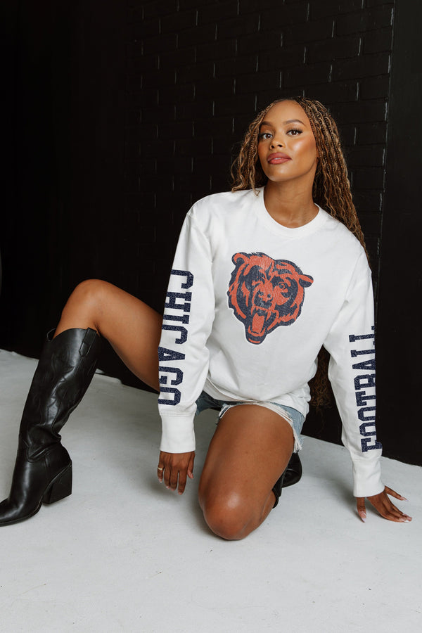 Gameday Couture CHICAGO BEARS Game Plan Oversized Long-Sleeve Tee