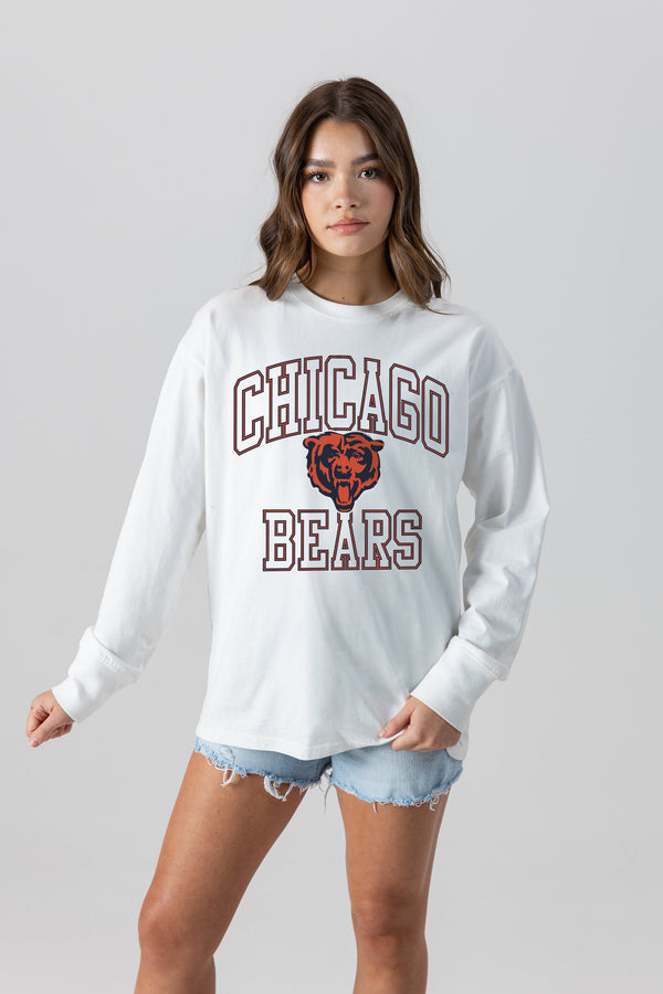 Gameday Couture CHICAGO BEARS Mind Games Oversized Long-Sleeve Tee