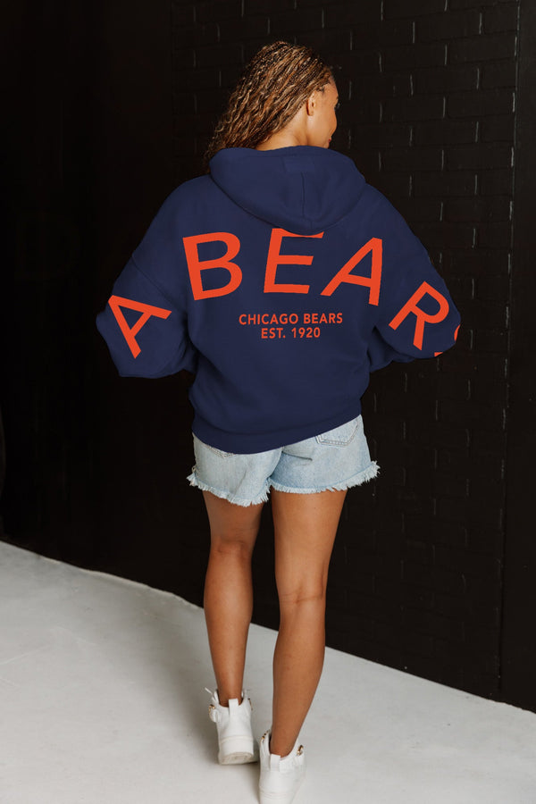 Gameday Couture CHICAGO BEARS Never Stop Oversized Premium Hoodie