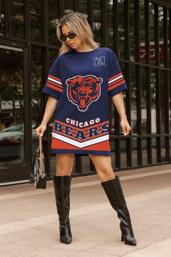 Gameday Couture CHICAGO BEARS PERFECT SCORE RETRO T-SHIRT DRESS