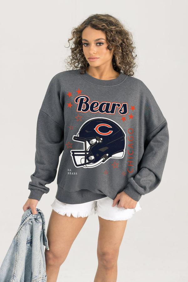 gameday couture CHICAGO BEARS Ready To Rumble Fleece Crewneck Pullover