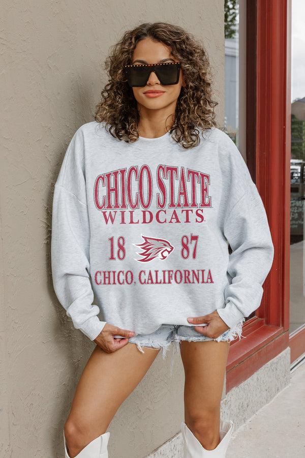 Gameday Couture CHICO STATE WILDCATS Allegiance Fleece Drop-Shoulder Pullover