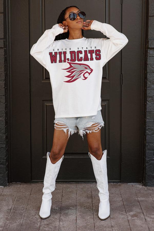 Gameday Couture CHICO STATE WILDCATS Big Goals Oversized Pullover
