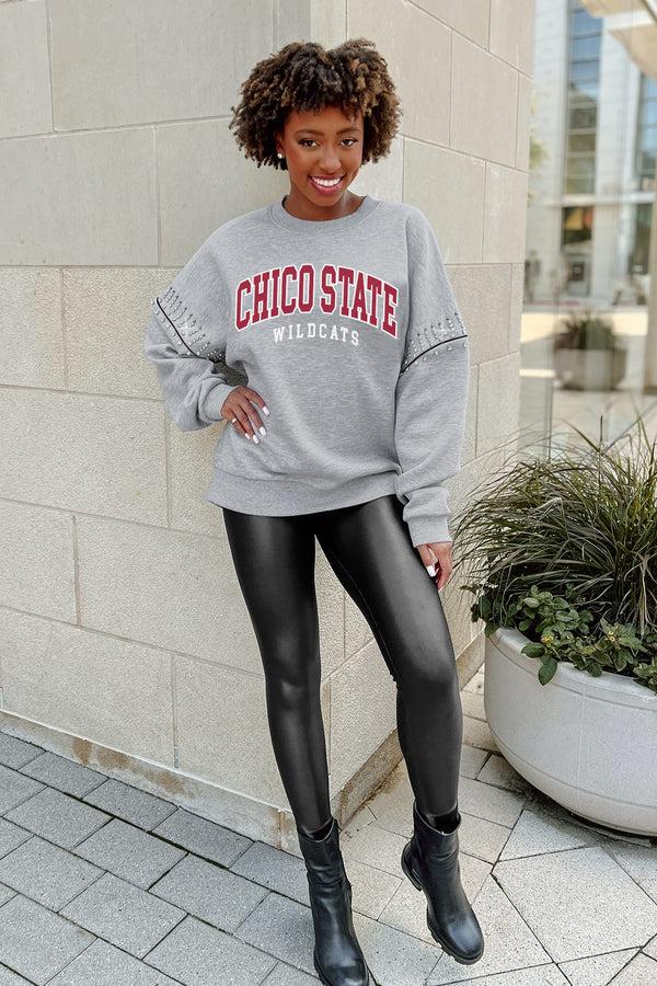 Gameday Couture CHICO STATE WILDCATS Competitive Edge Jewel-Trim Pullover