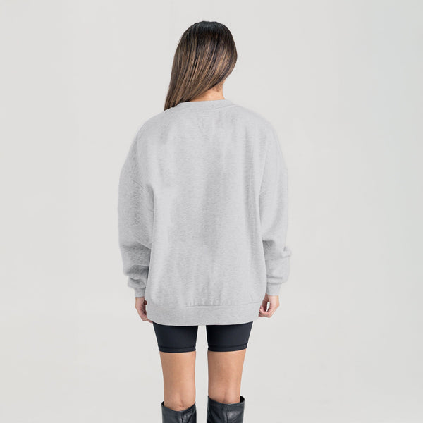 Gameday Couture CHICO STATE WILDCATS FIERCE FOCUS PREMIUM FLEECE DROP SHOULDER CREWNECK PULLOVER