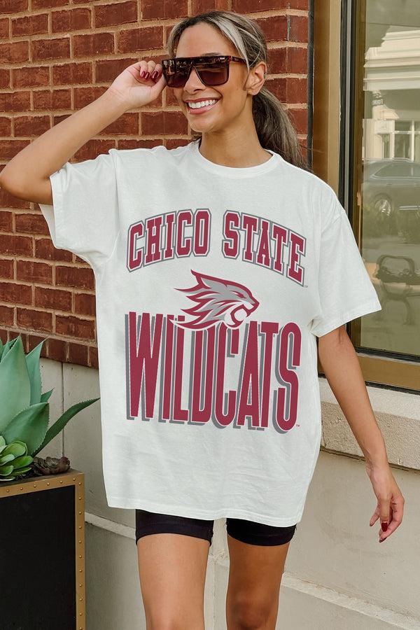 Gameday Couture CHICO STATE WILDCATS FIERCE FOCUS WASHED RELAXED FIT TEE