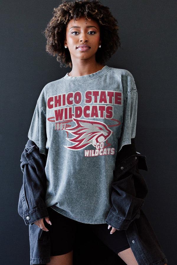 Gameday Couture CHICO STATE WILDCATS Keep The Lead Oversized Tee