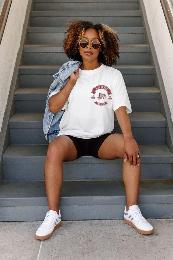 gameday couture CHICO STATE WILDCATS Out Of Bounds Oversized Crewneck Tee