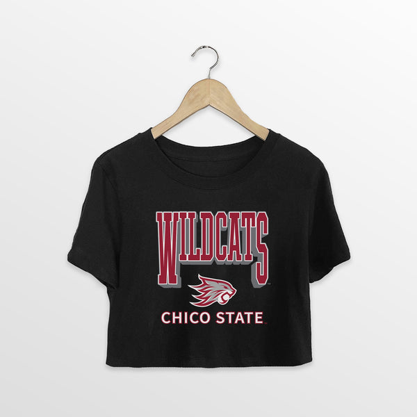 gameday couture CHICO STATE WILDCATS PURE VICTORY CLASSIC CROP TEE