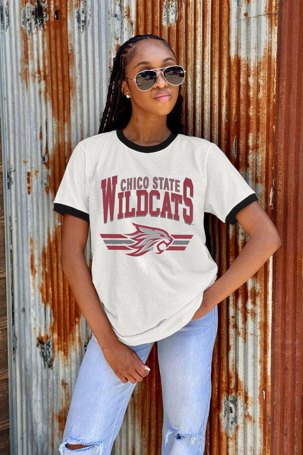 Gameday Couture CHICO STATE WILDCATS SWIFT STRIKE VINTAGE RINGER TEE
