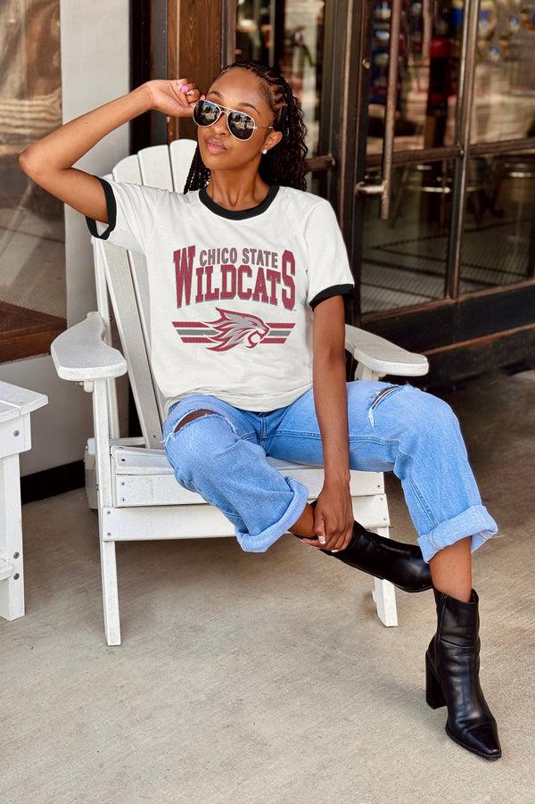 Gameday Couture CHICO STATE WILDCATS SWIFT STRIKE VINTAGE RINGER TEE
