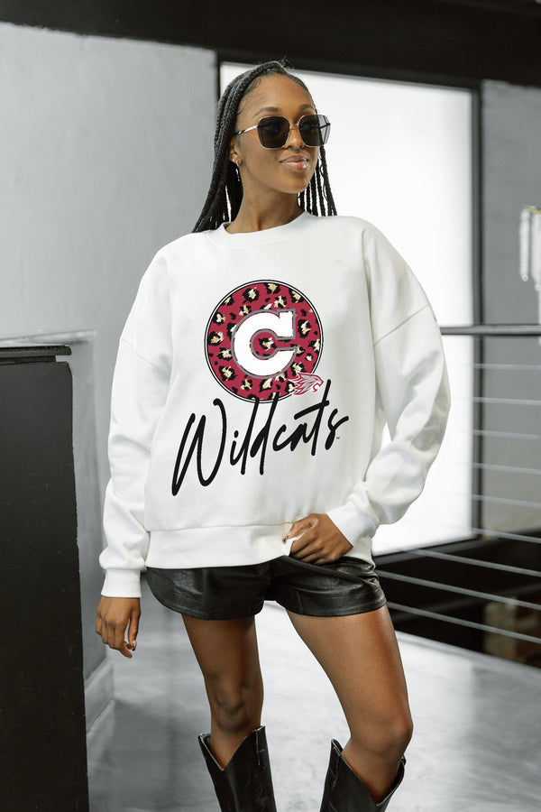 Gameday Couture CHICO STATE WILDCATS WILD BREAKTHROUGH PREMIUM FLEECE CREWNECK PULLOVER