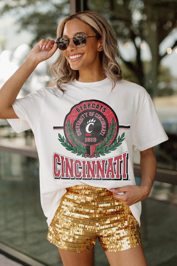 Gameday Couture CINCINNATI BEARCATS Be A Champion Oversized Tee By Madi Prewett Troutt