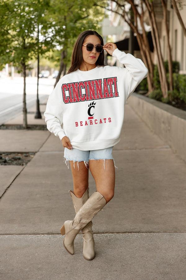 gameday couture CINCINNATI BEARCATS Freestyle Fleece Drop-Shoulder Pullover