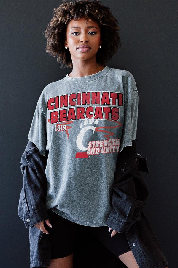 Gameday Couture CINCINNATI BEARCATS Keep The Lead Oversized Tee