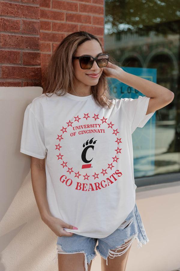 gameday couture CINCINNATI BEARCATS On Point Oversized Crewneck Tee