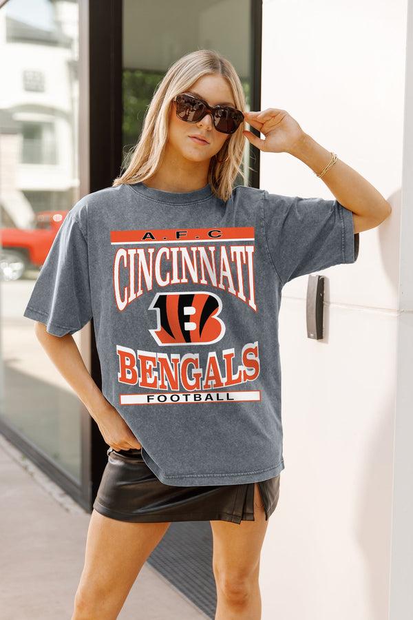 Gameday Couture CINCINNATI BENGALS CLASSIC GRIND WASHED RELAXED FIT TEE