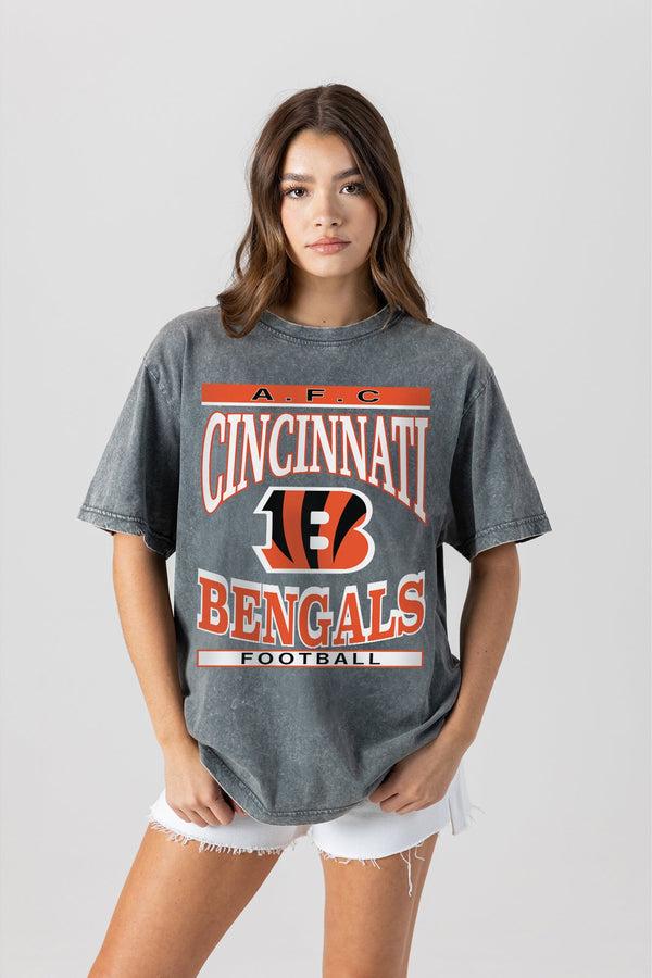 Gameday Couture CINCINNATI BENGALS CLASSIC GRIND WASHED RELAXED FIT TEE
