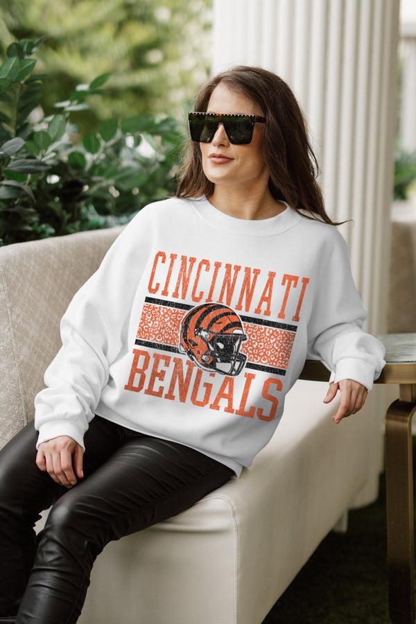 Gameday Couture CINCINNATI BENGALS Fair Catch Crewneck Pullover