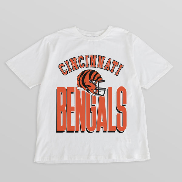 gameday couture CINCINNATI BENGALS FIERCE FOCUS WASHED RELAXED FIT TEE