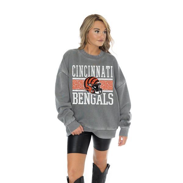 Gameday Couture CINCINNATI BENGALS In The Wild Oversized Crewneck Fleece