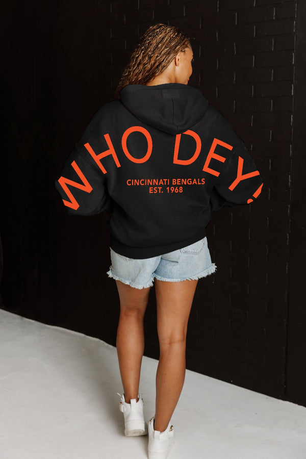 Gameday Couture CINCINNATI BENGALS Never Stop Oversized Premium Hoodie