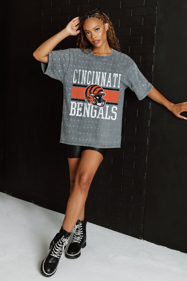 Gameday Couture CINCINNATI BENGALS On The Ball Mini Rhinestone Tee