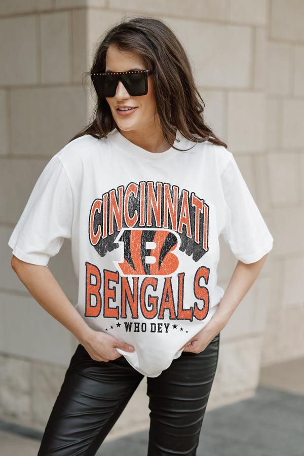 Gameday Couture CINCINNATI BENGALS Shakedown Oversized Crewneck Tee