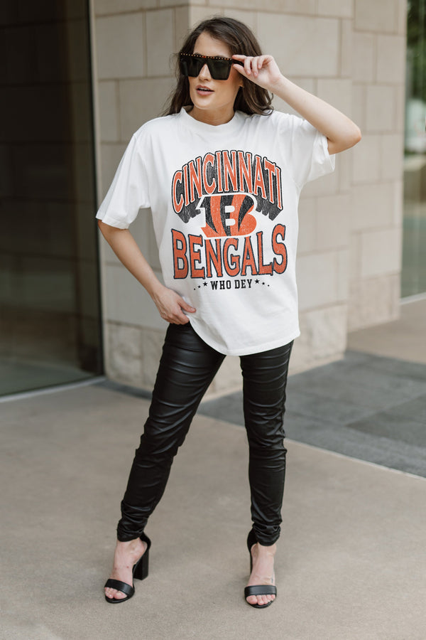 Gameday Couture CINCINNATI BENGALS Shakedown Oversized Crewneck Tee