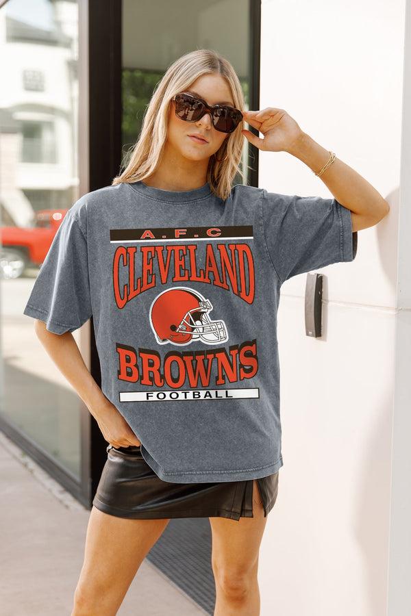 Gameday Couture CLEVELAND BROWNS CLASSIC GRIND WASHED RELAXED FIT TEE