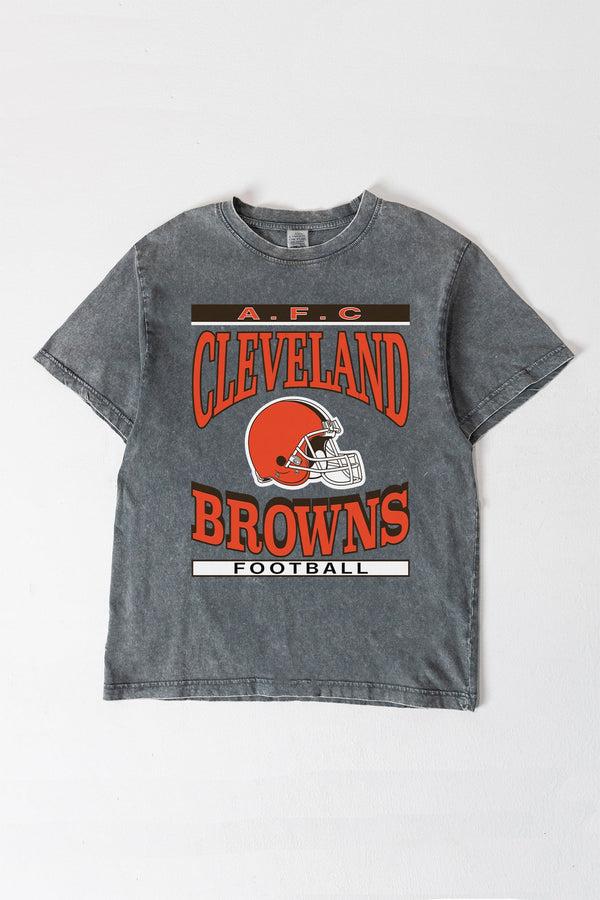 gameday couture CLEVELAND BROWNS CLASSIC GRIND WASHED RELAXED FIT TEE