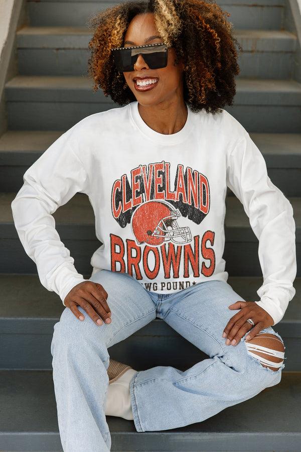 Gameday Couture CLEVELAND BROWNS Time Out Midweight Long-Sleeve Tee