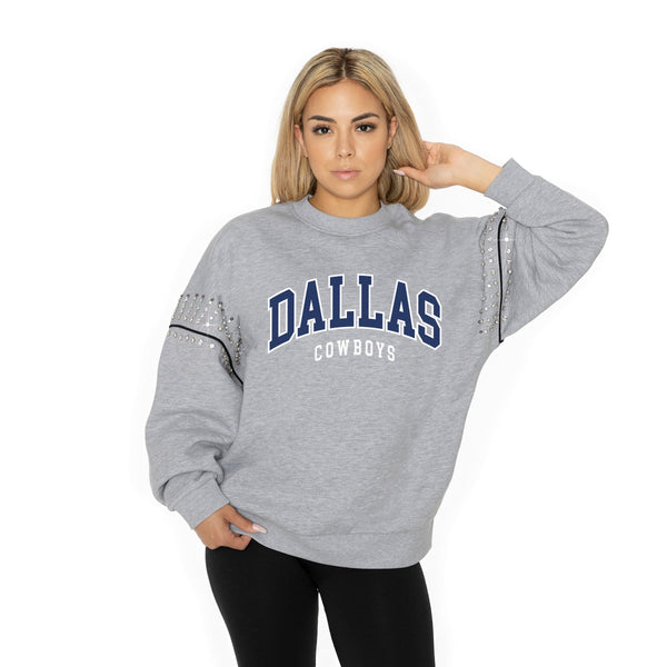 gameday couture DALLAS COWBOYS Competitive Edge Jewel-Trim Pullover