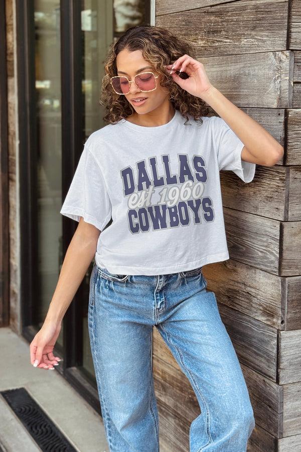 Gameday Couture DALLAS COWBOYS DEEP ROOTS BOXY FIT CROPPED TEE