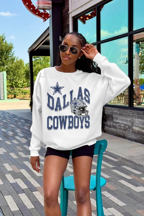 Gameday Couture DALLAS COWBOYS HARD EARNED PREMIUM FLEECE CREWNECK PULLOVER