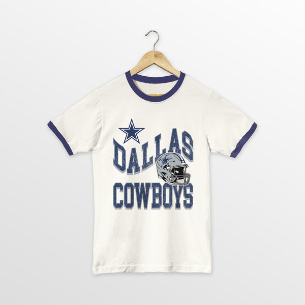 gameday couture DALLAS COWBOYS HARD EARNED VINTAGE RINGER TEE