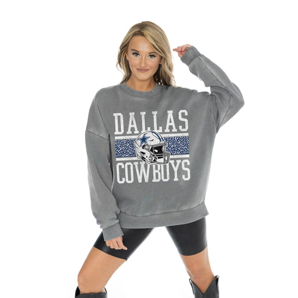 Gameday Couture DALLAS COWBOYS In The Wild Oversized Crewneck Fleece