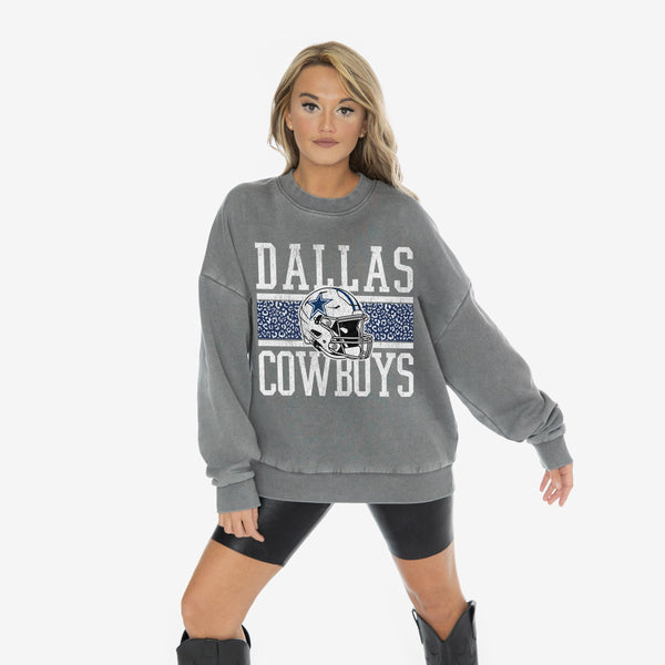 gameday couture DALLAS COWBOYS In The Wild Oversized Crewneck Fleece