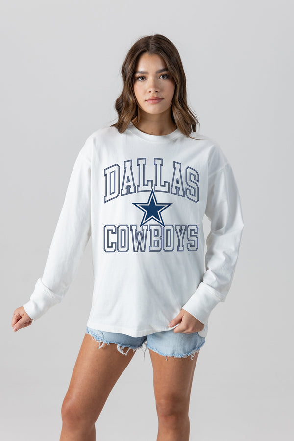 Gameday Couture DALLAS COWBOYS Mind Games Oversized Long-Sleeve Tee
