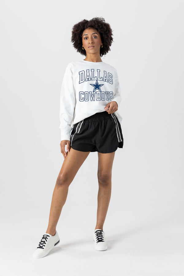 gameday couture DALLAS COWBOYS Mind Games Oversized Long-Sleeve Tee