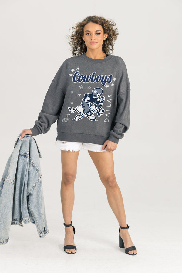 Gameday Couture DALLAS COWBOYS Ready To Rumble Fleece Crewneck Pullover