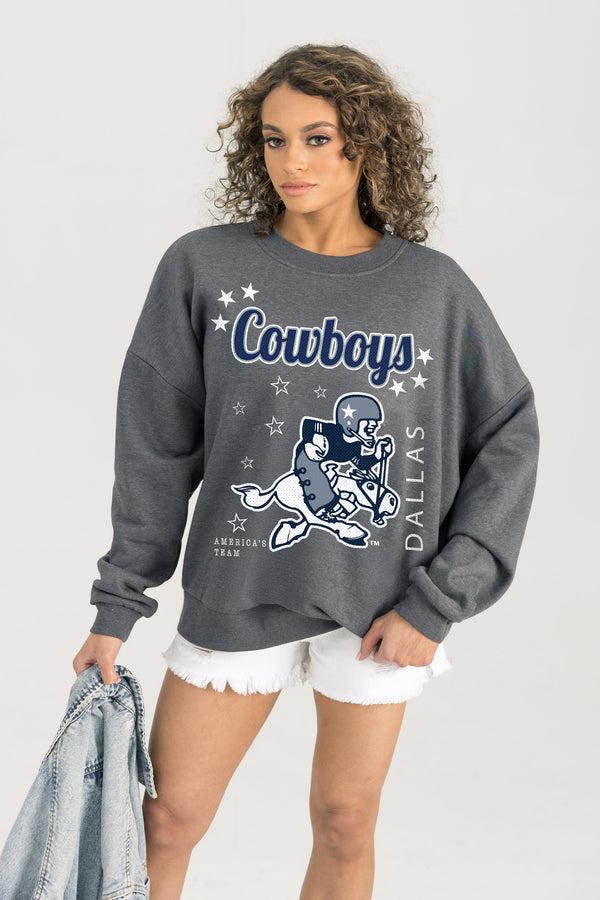 gameday couture DALLAS COWBOYS Ready To Rumble Fleece Crewneck Pullover