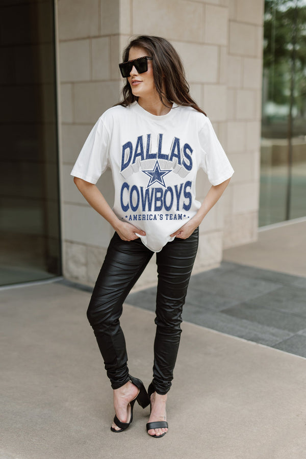 gameday couture DALLAS COWBOYS Shakedown Oversized Crewneck Tee