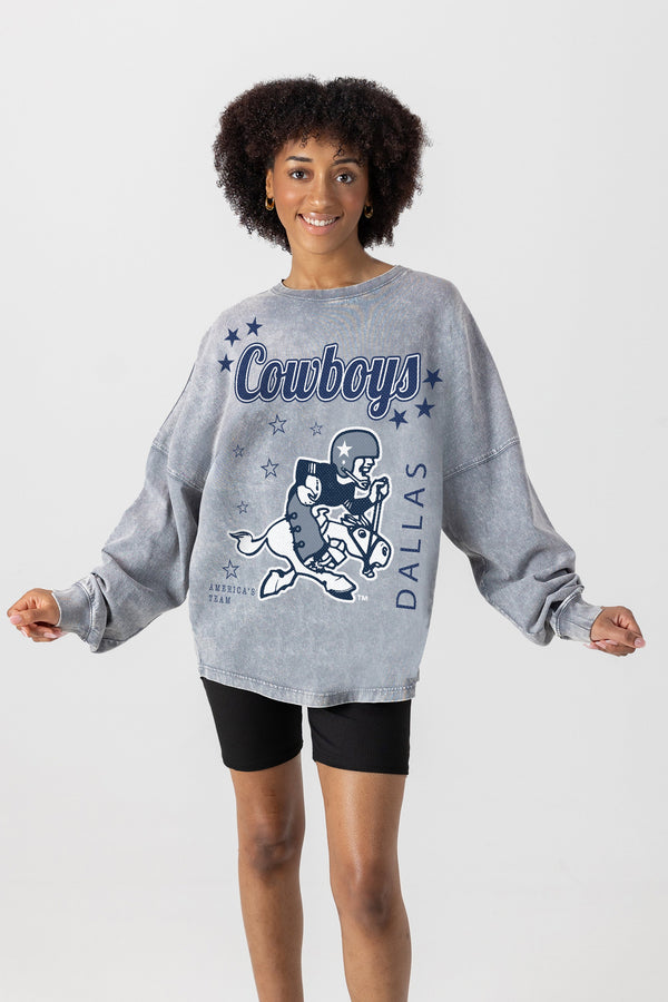 gameday couture DALLAS COWBOYS Starbound Oversized Long-Sleeve Tee