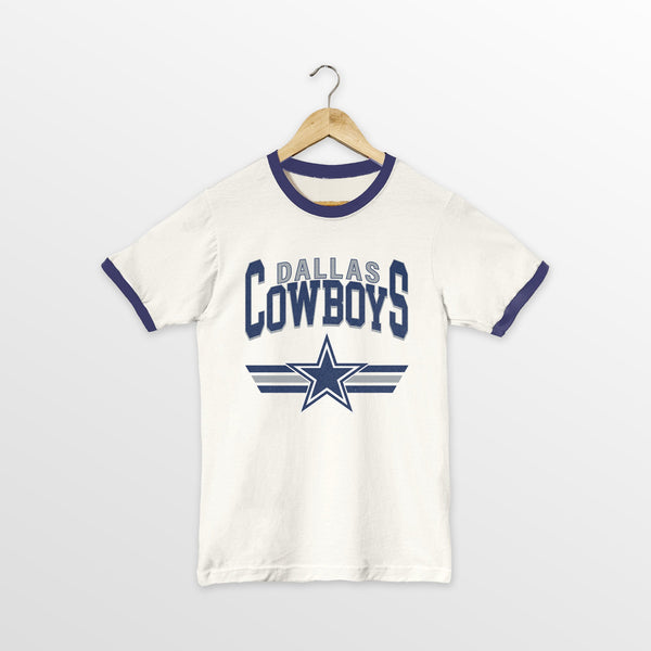 gameday couture DALLAS COWBOYS SWIFT STRIKE VINTAGE RINGER TEE